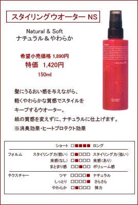 資生堂　ディグナ　スタイリングウォーターNS