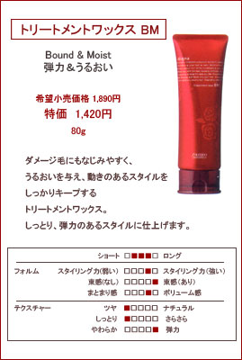 資生堂　ディグナ　トリートメントワックススBM