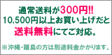 送料が300円でお届け