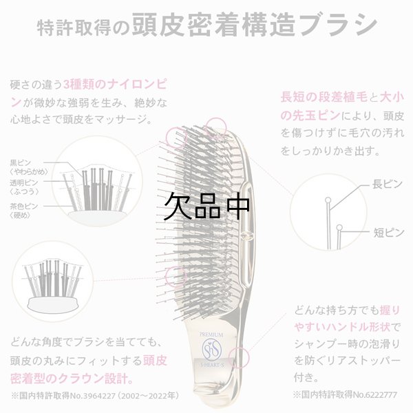 画像6: エスハートエス スカルプブラシ ワールドプレミアム ショート ギフトセット【送 料無料】-- (6)