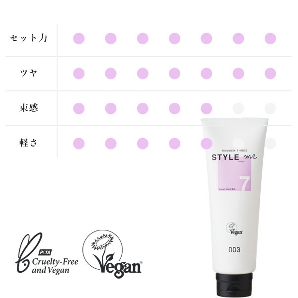 画像2: ナンバースリー スタイルミー スーパーハード ジェル 150g-- (2)