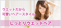 しっとりウエットヘア