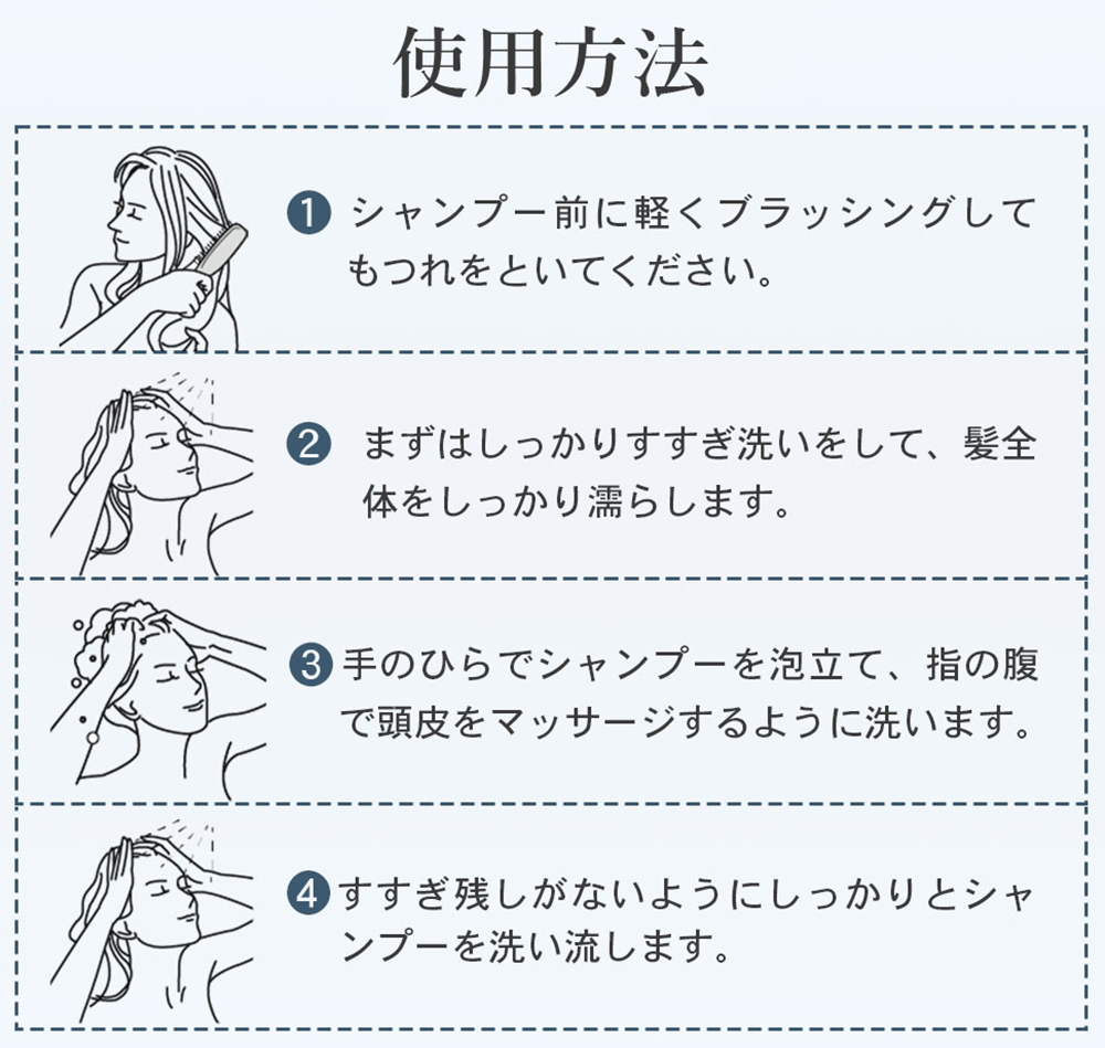 スカルプシャンプー　使用方法