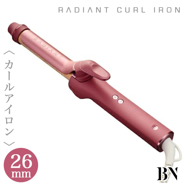 ビーネクスト ラディアント カールアイロン 26mm レッド